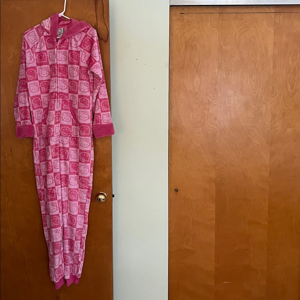 Hello Kitty Pink Graphic Pajama Onesie
